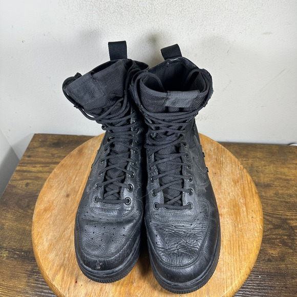 Nike SF Air Force 1 Triple Black Black Men's Boots Size 10 864024-003 - Picture 3 of 10
